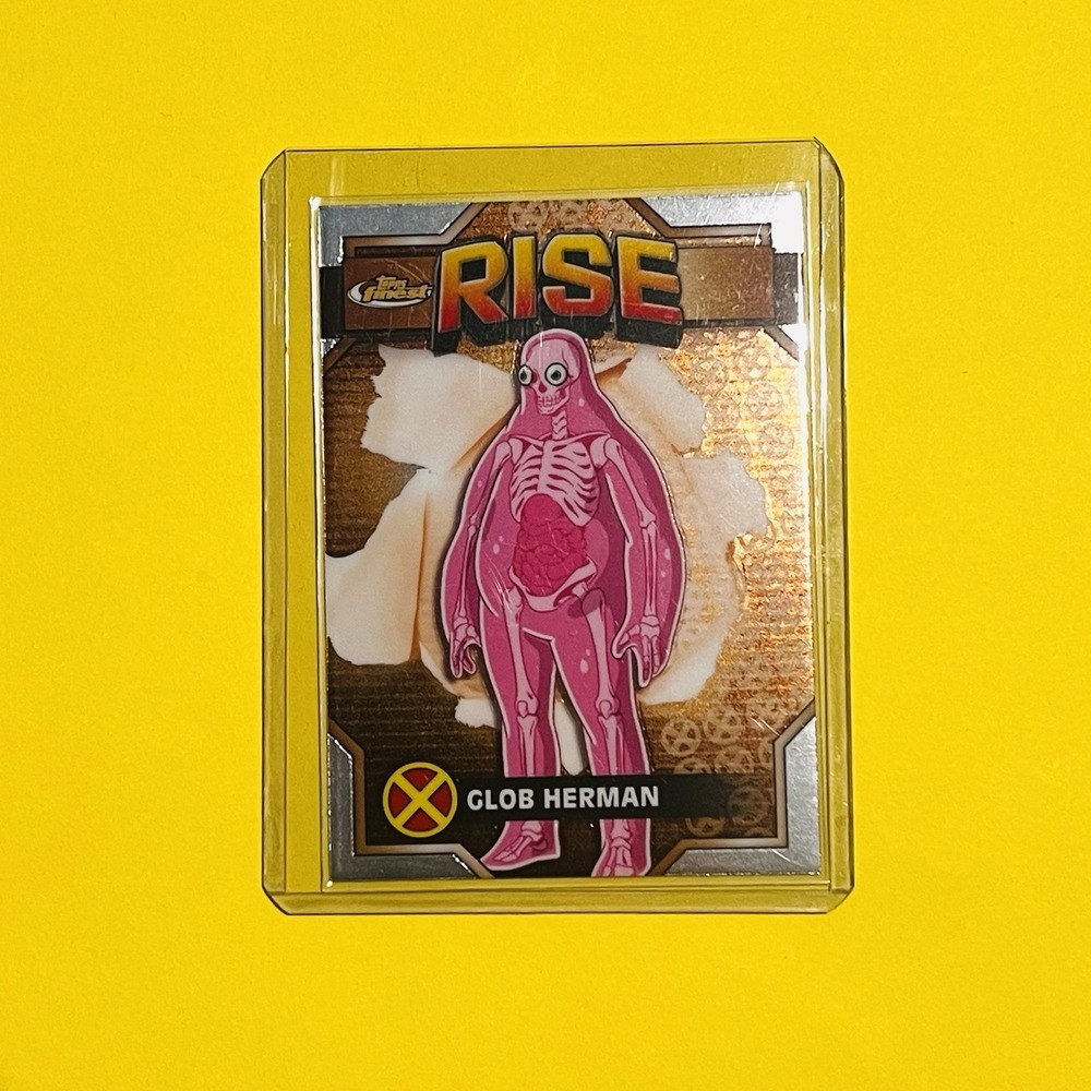 Topps Finest Marvel X-Men RISE Glob Herman #26 Insert‎ Card